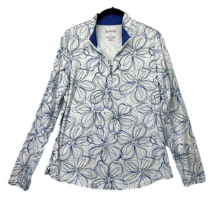 San Soleil UPF 50 Golf Mock Pullover Women's Size M
Floral 1/4 Zip Top